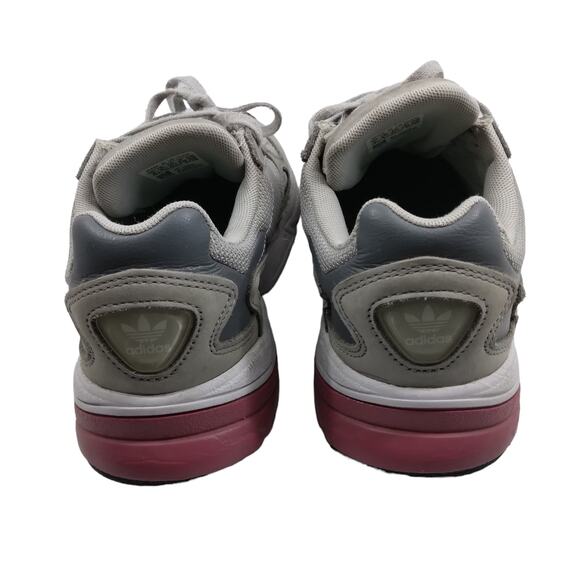Adidas Falcon Sneakers  Gray Pink and Green Size 6 - Picture 5 of 7